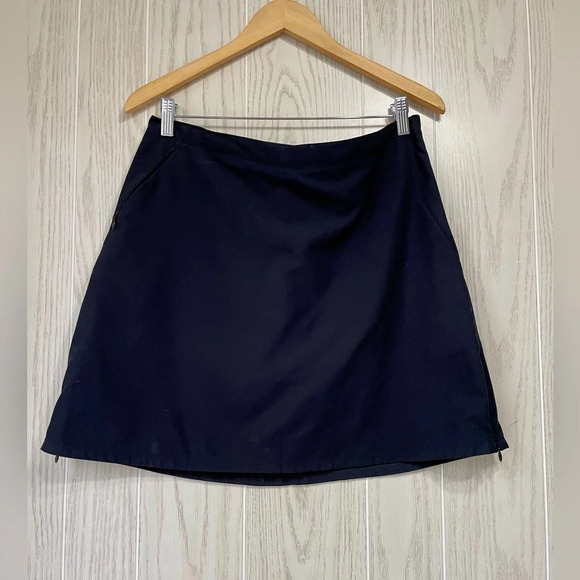 Patagonia Duway Skort Skirt Women's Size 8 Black Pockets Zipper Athletic Sport - Picture 1 of 4